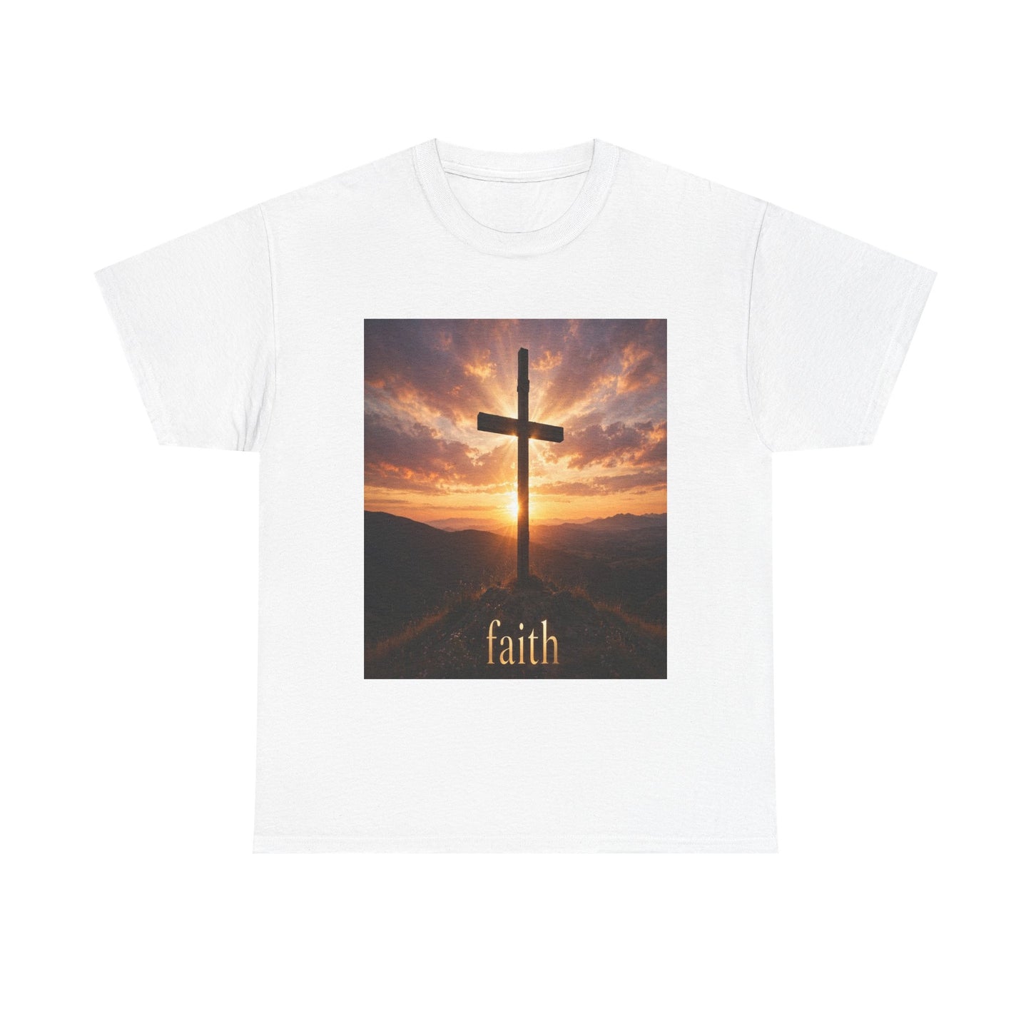 Faith Cross T-Shirt — Sunset Christian Tee