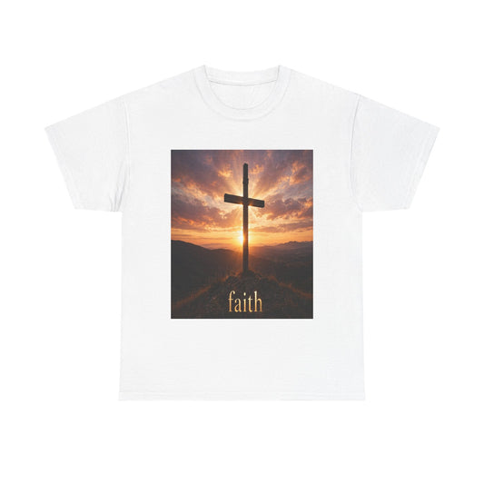 Faith Cross T-Shirt — Sunset Christian Tee