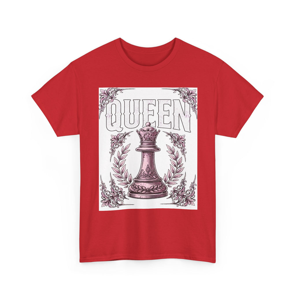Queen Chess Piece T-Shirt — Vintage Pink Queen Graphic Tee